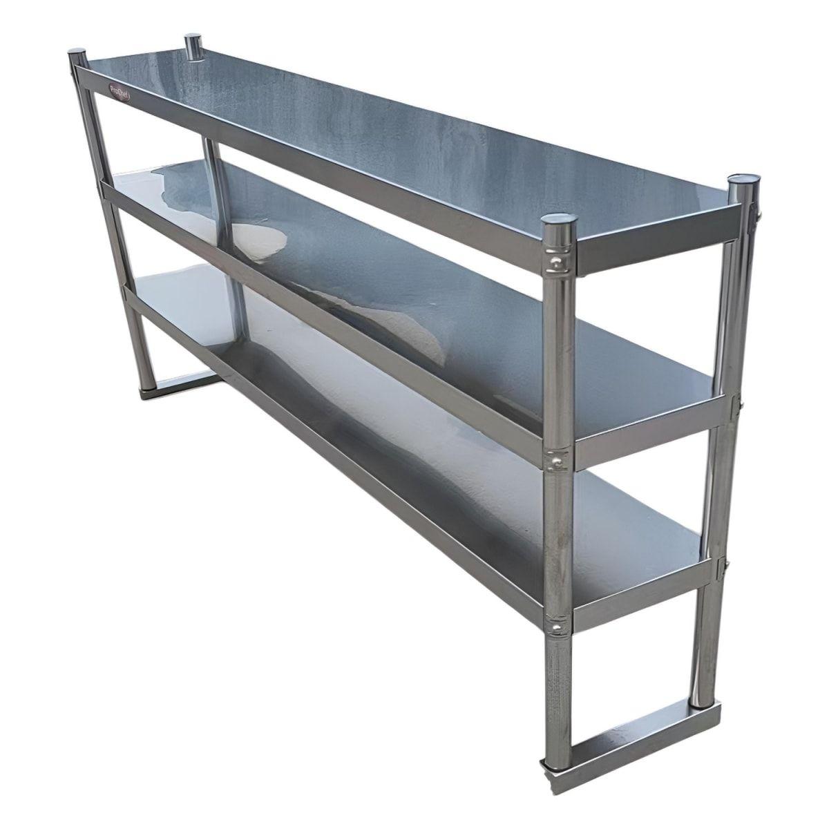 Plateo o Pasa Platos Triple 150x30x75 Cm Acero Inoxidable-2