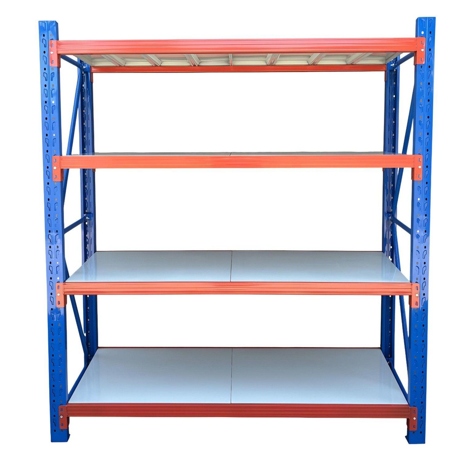 Estante Mini Rack 200x60x200 cm 800 kg Azul Naranjo Gris-0