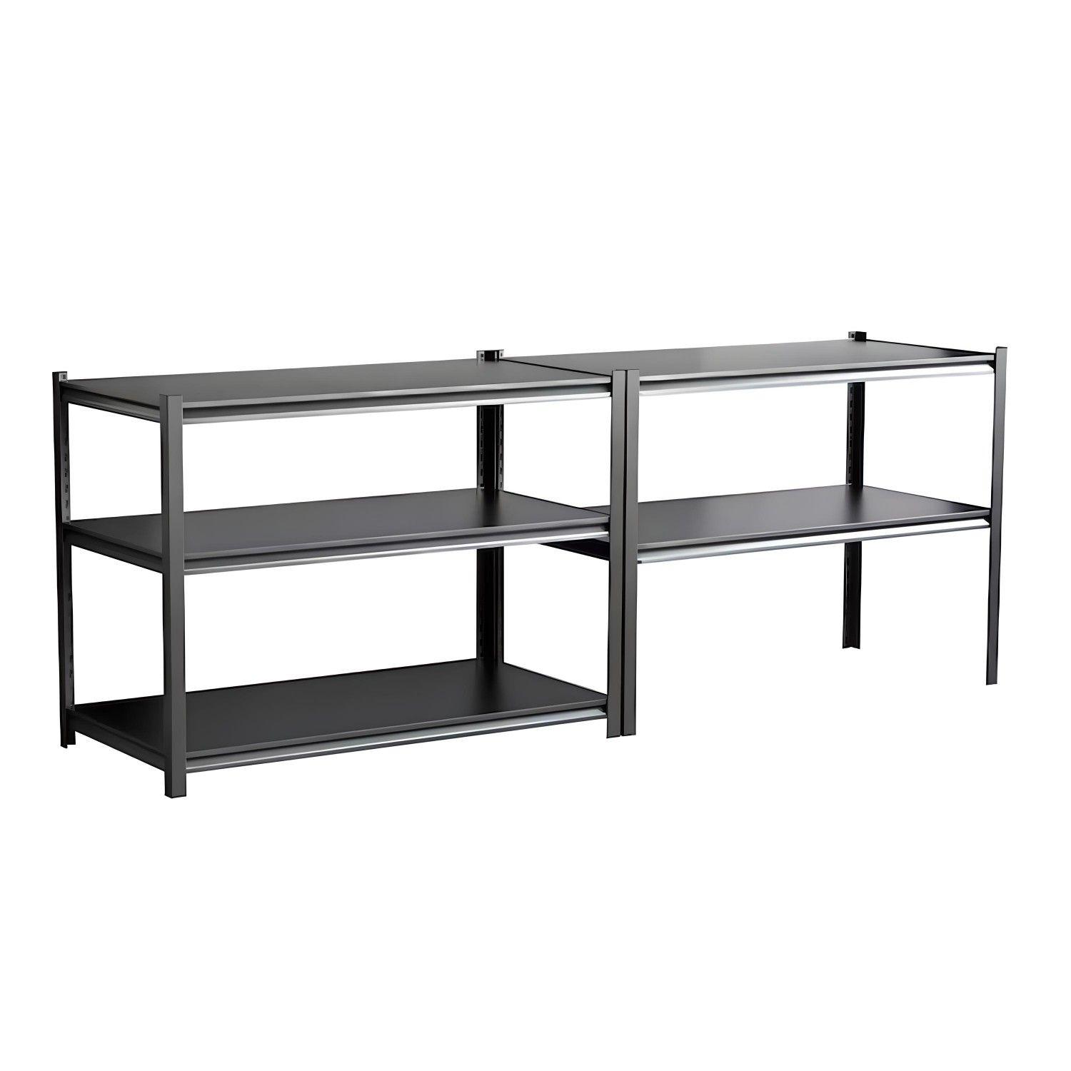 Estante Acero Sin Ranuras 120x45x180 cm. 1350 Kg.-2