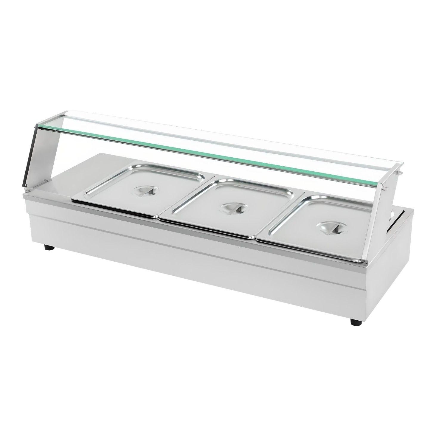 Vitrina de Calor Baño María Sobremesa 3 x GN 1/2-1