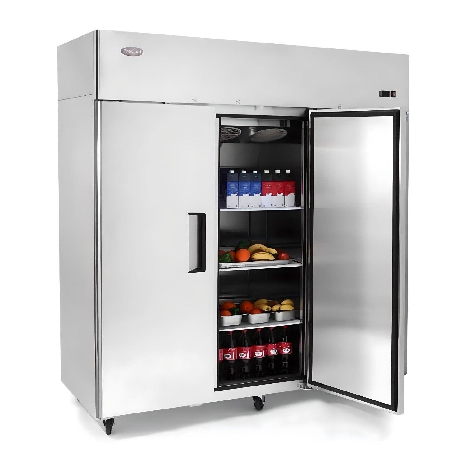 Refrigerador Dual Industrial 1380 lt. Acero Inox.-2