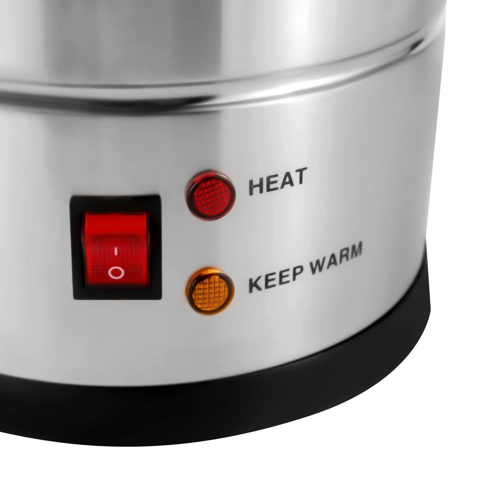 Hervidor Industrial de Café 8 Litros Doble Capa Acero Inox.-8