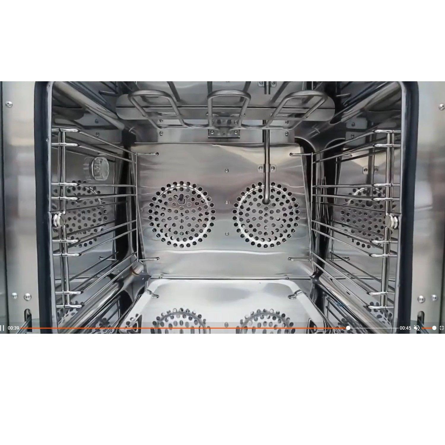 Horno Convector Eléctrico 4 bandejas Vapor y Grill-6
