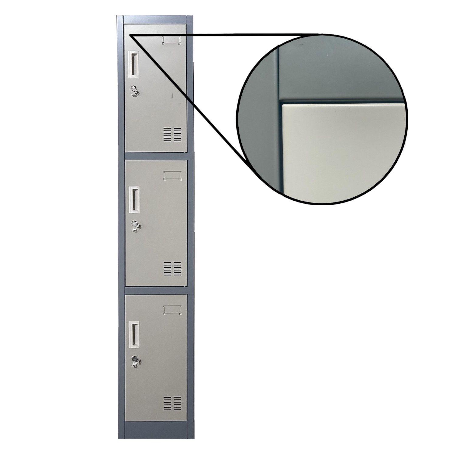 Locker Casillero metálico 1 Cuerpo 3 Puertas-4
