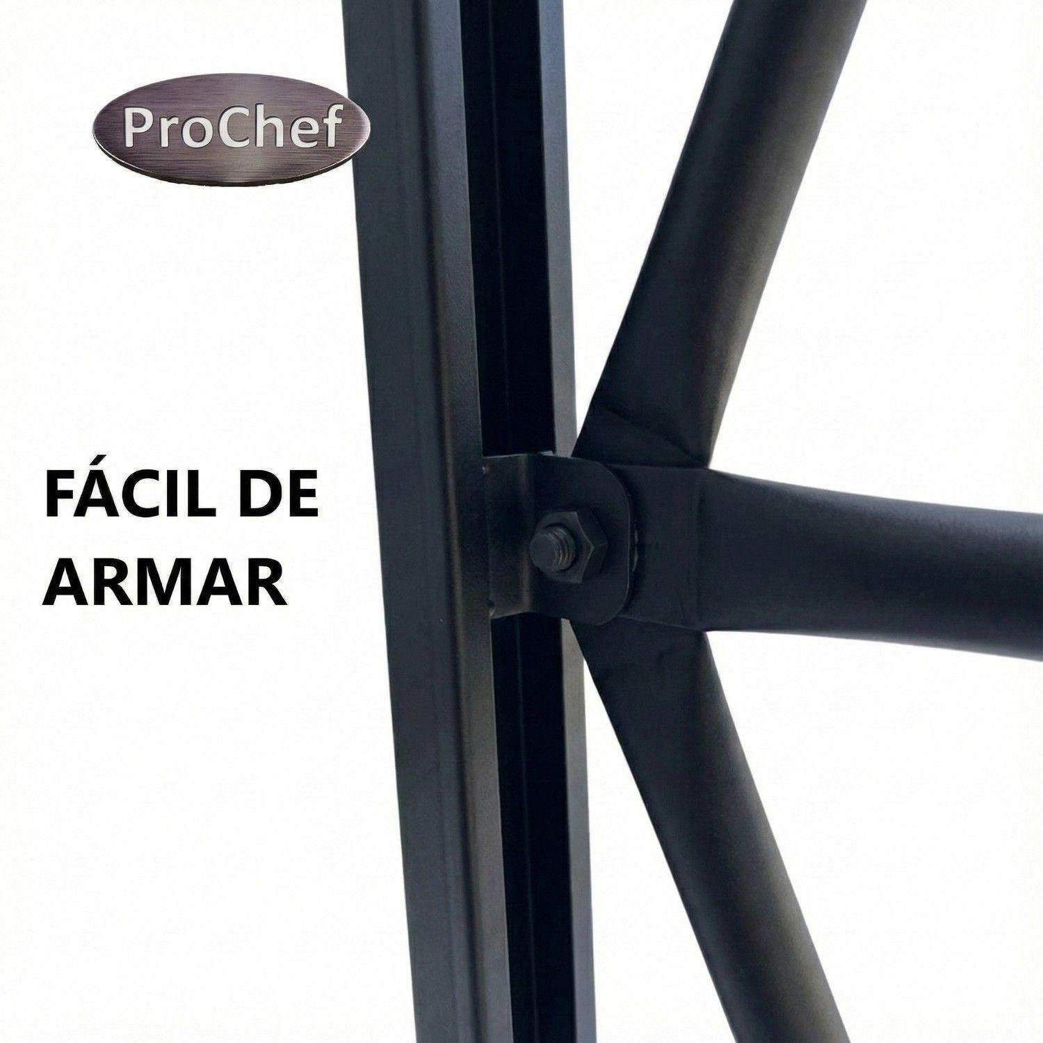 Rack 120x60x200 cm. 400 kg. Negro-5