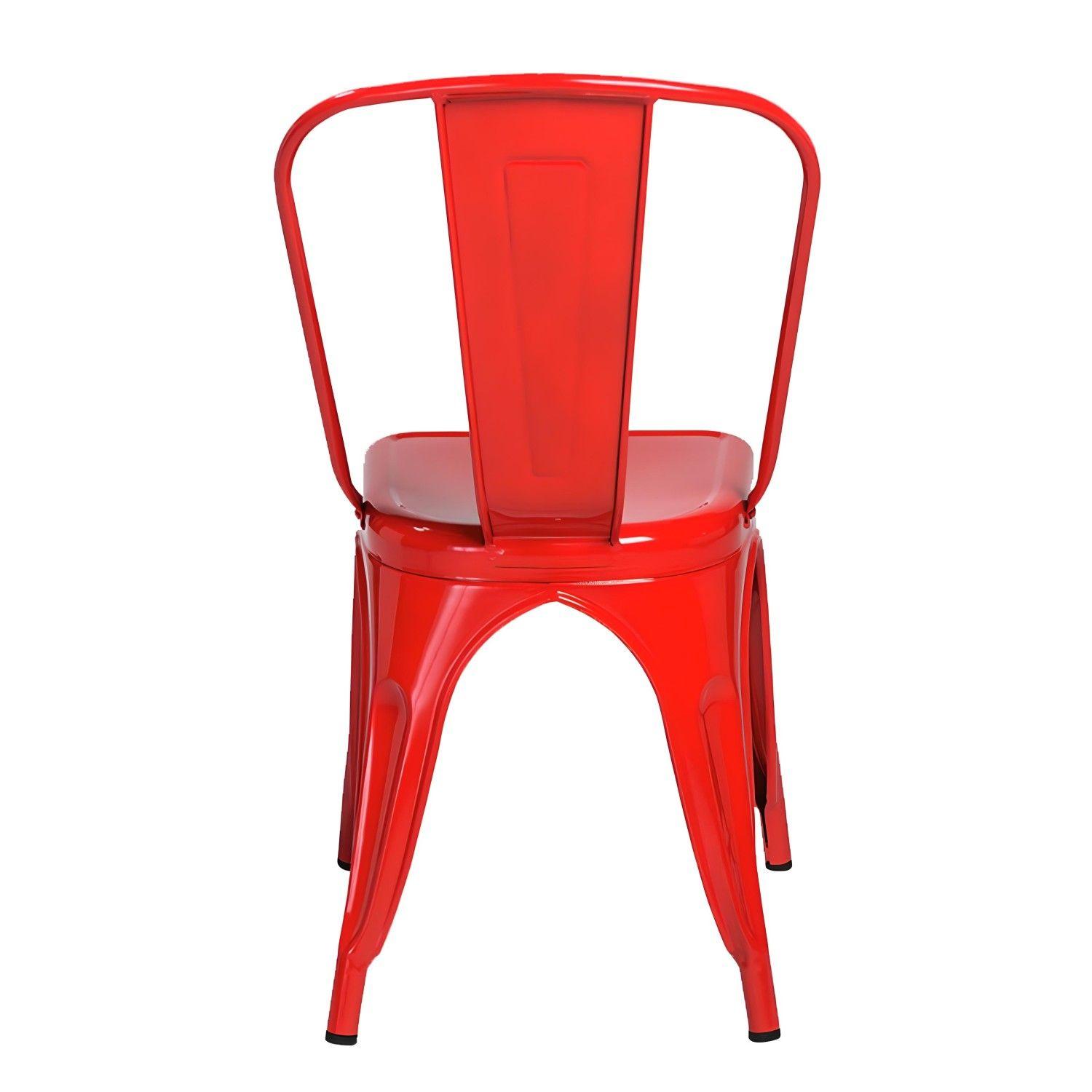 Silla Tolix Rojo Brillante 1 Unidad-5