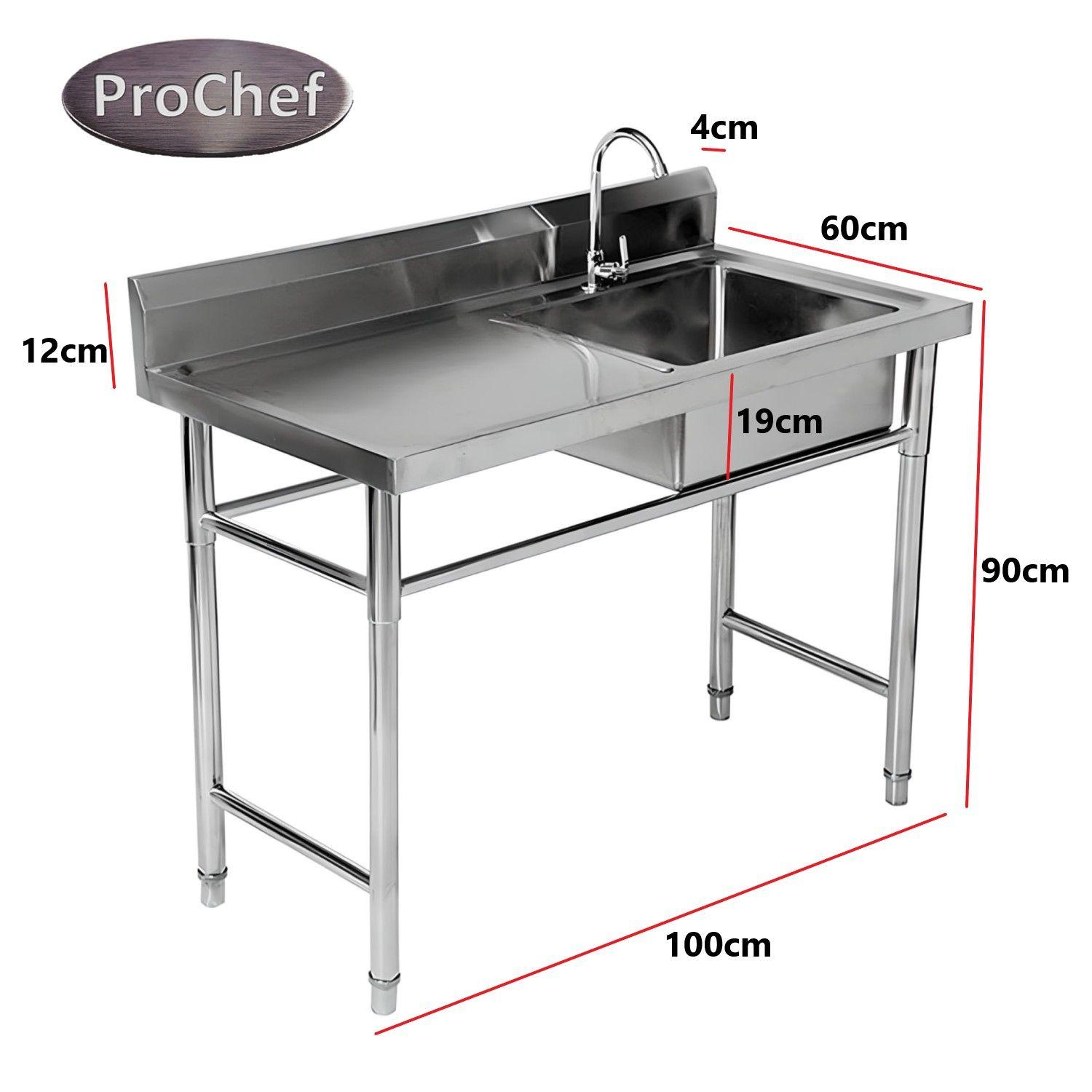 Lavafondos Acero Inox. 100x60x90 cm. Secador izquierdo-3