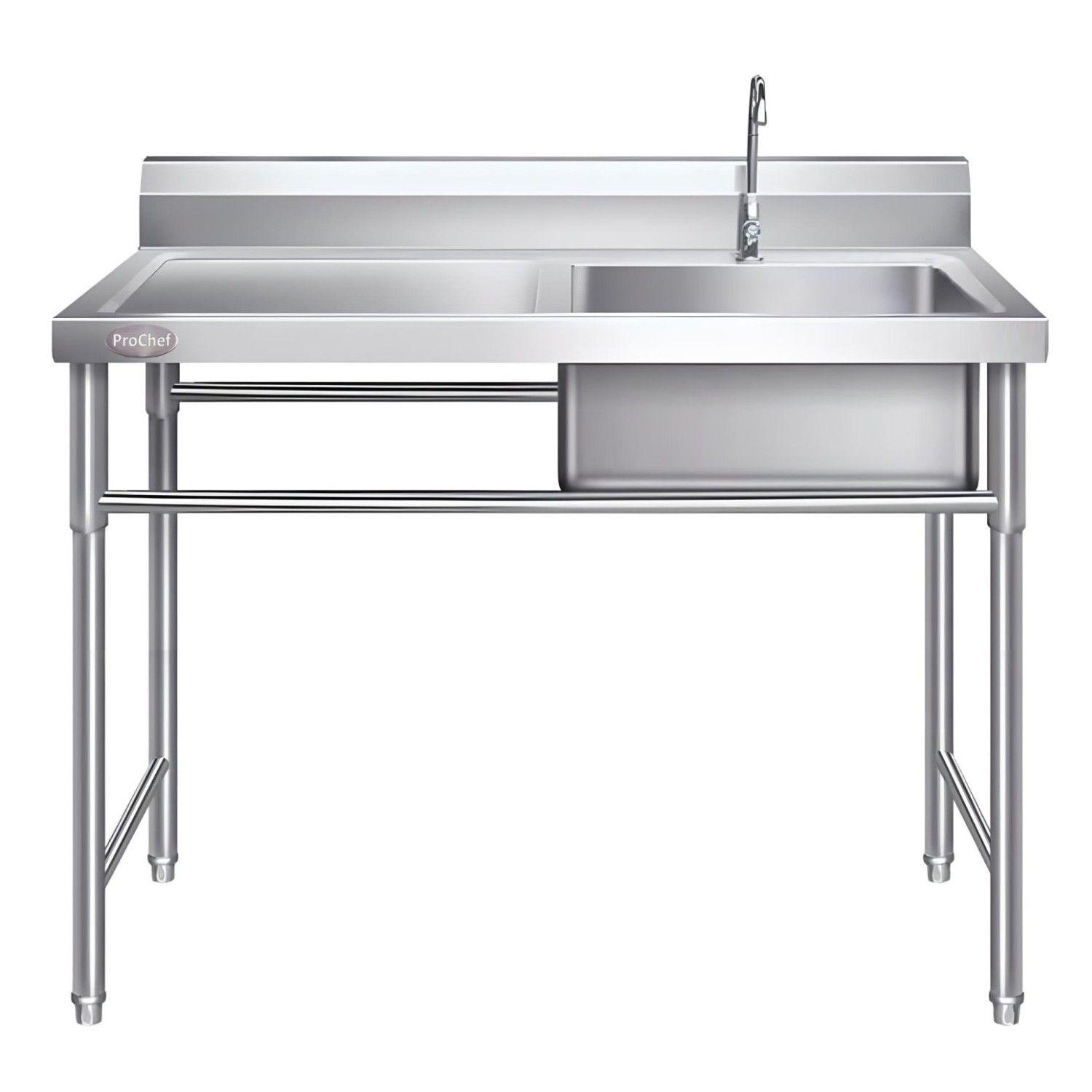 Lavafondos Acero Inox. 100x60x90 cm. Secador izquierdo-9