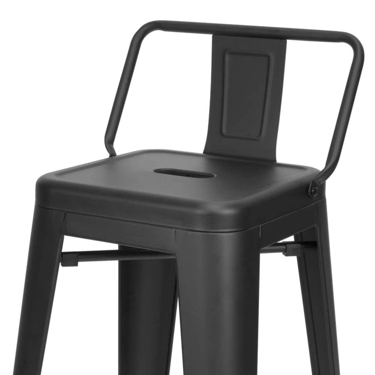 Pack 3 Unidades Silla Alta Tolix Negro Mate-3