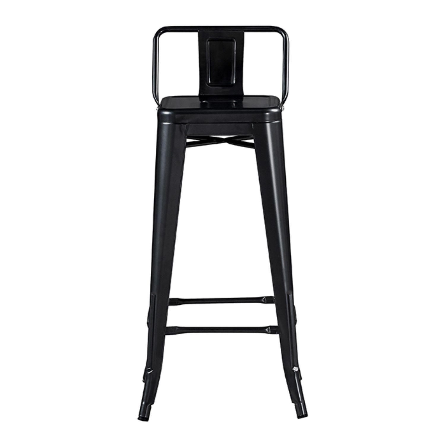 Pack 3 Unidades Silla Alta Tolix Negro Mate-4