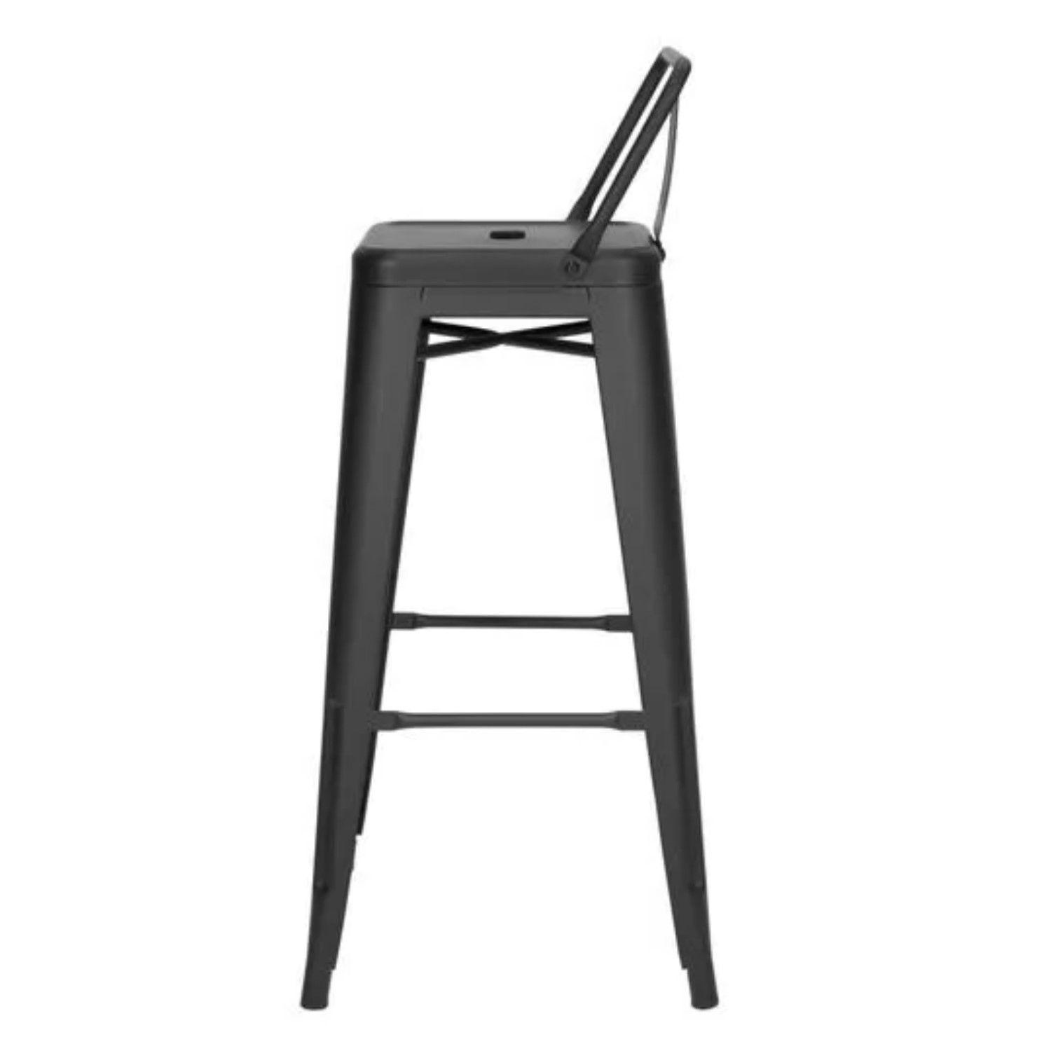Pack 3 Unidades Silla Alta Tolix Negro Mate-5