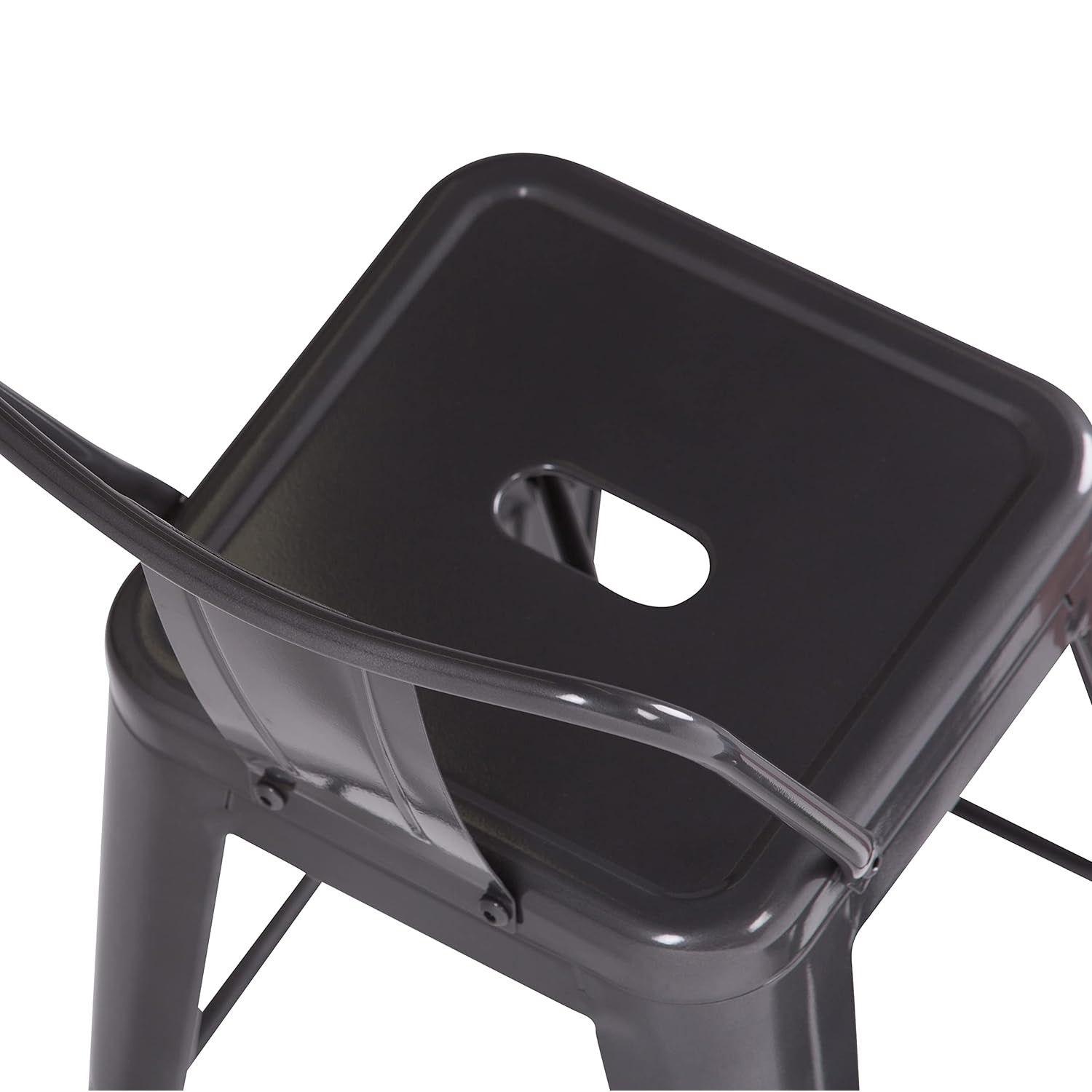 Pack 3 Unidades Silla Alta Tolix Negro Mate-7