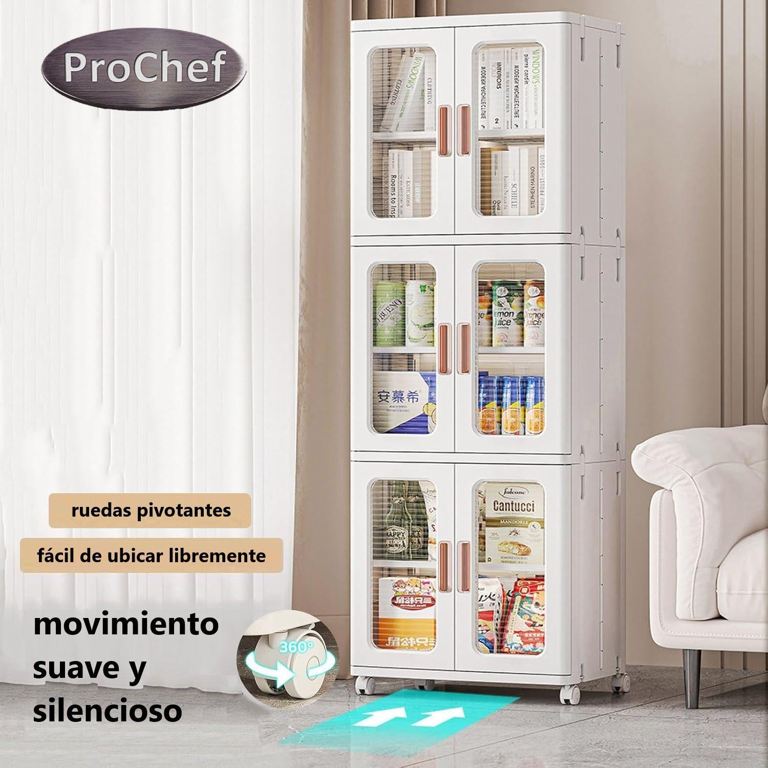 Armario Plástico 2 Cuerpos 3 niveles 65x39x172 cm-3