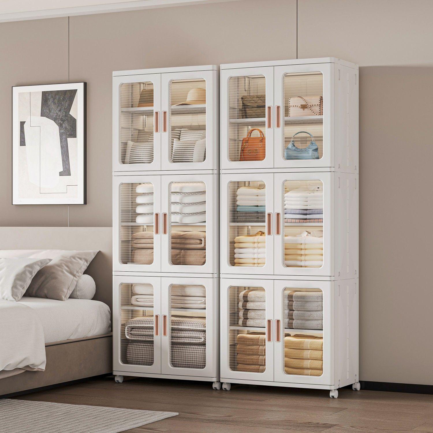 Armario Plástico 2 Cuerpos 3 niveles 65x39x172 cm-9