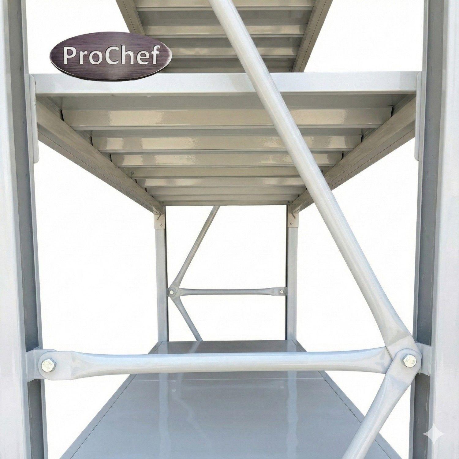 Estante Mini Rack 120x50x200 cm 800 kg Gris Claro-4
