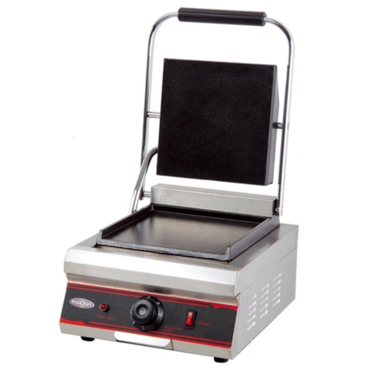 Plancha Sandwichera Panini Grill Lisa Acero Inox. 1A3-1