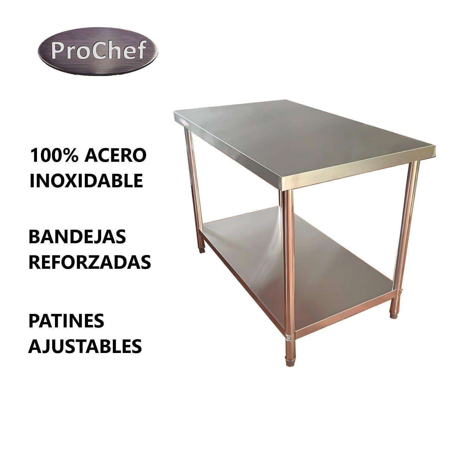 Meson Centro 100% Inoxidable 100x60x85 cm-2