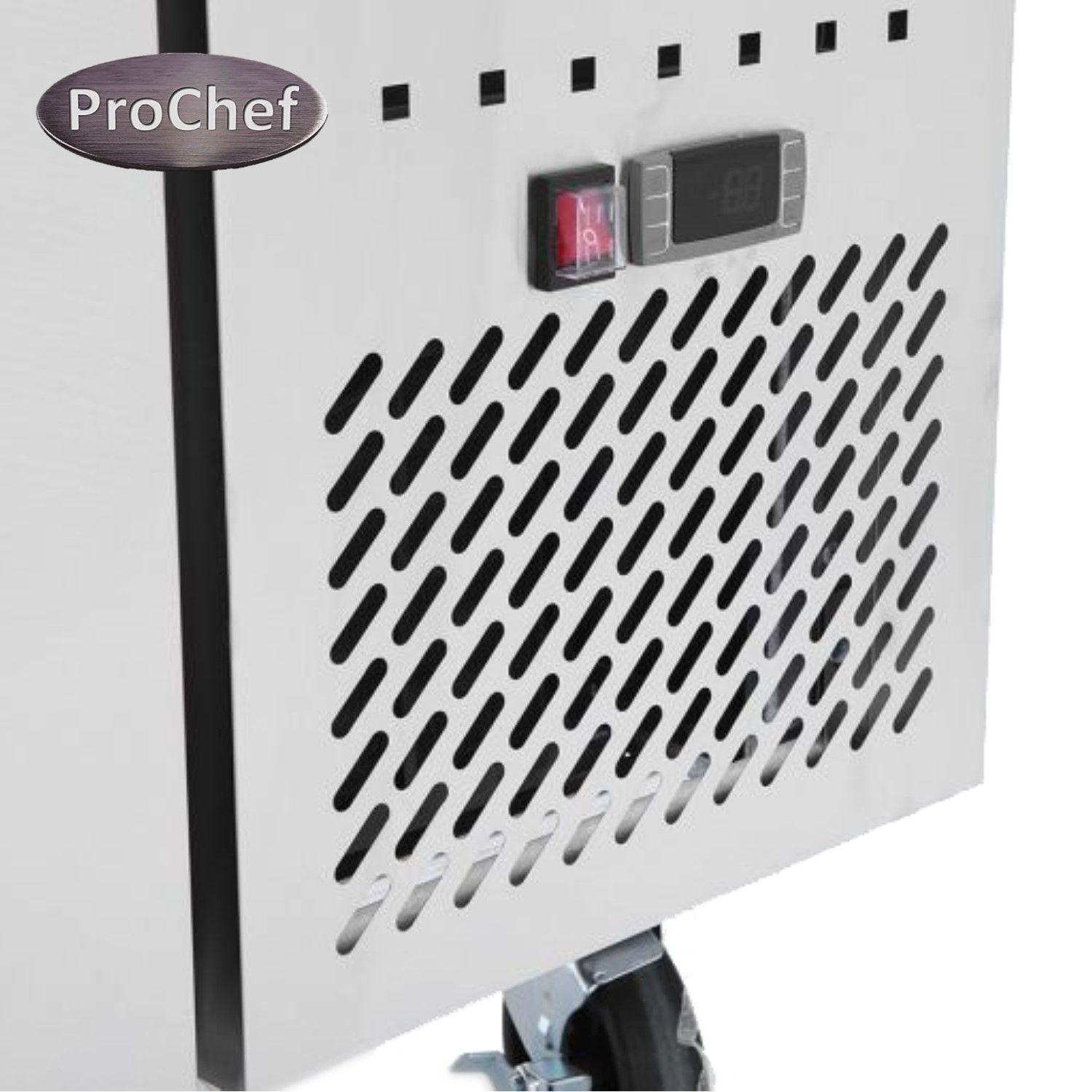 Mesón Refrigerado 150 Cm Acero Inox. 2 Ptas 400 Lt-4