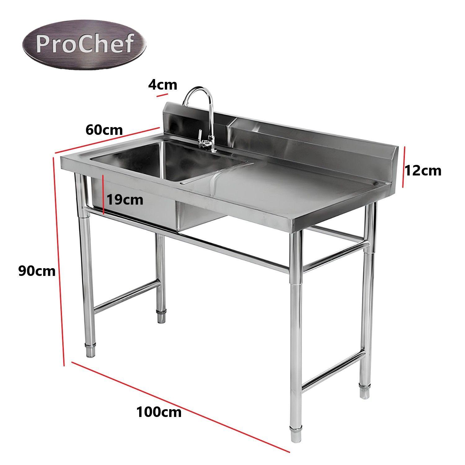 Lavafondos Acero Inox. 100x60x90 cm. Secador derecho-3