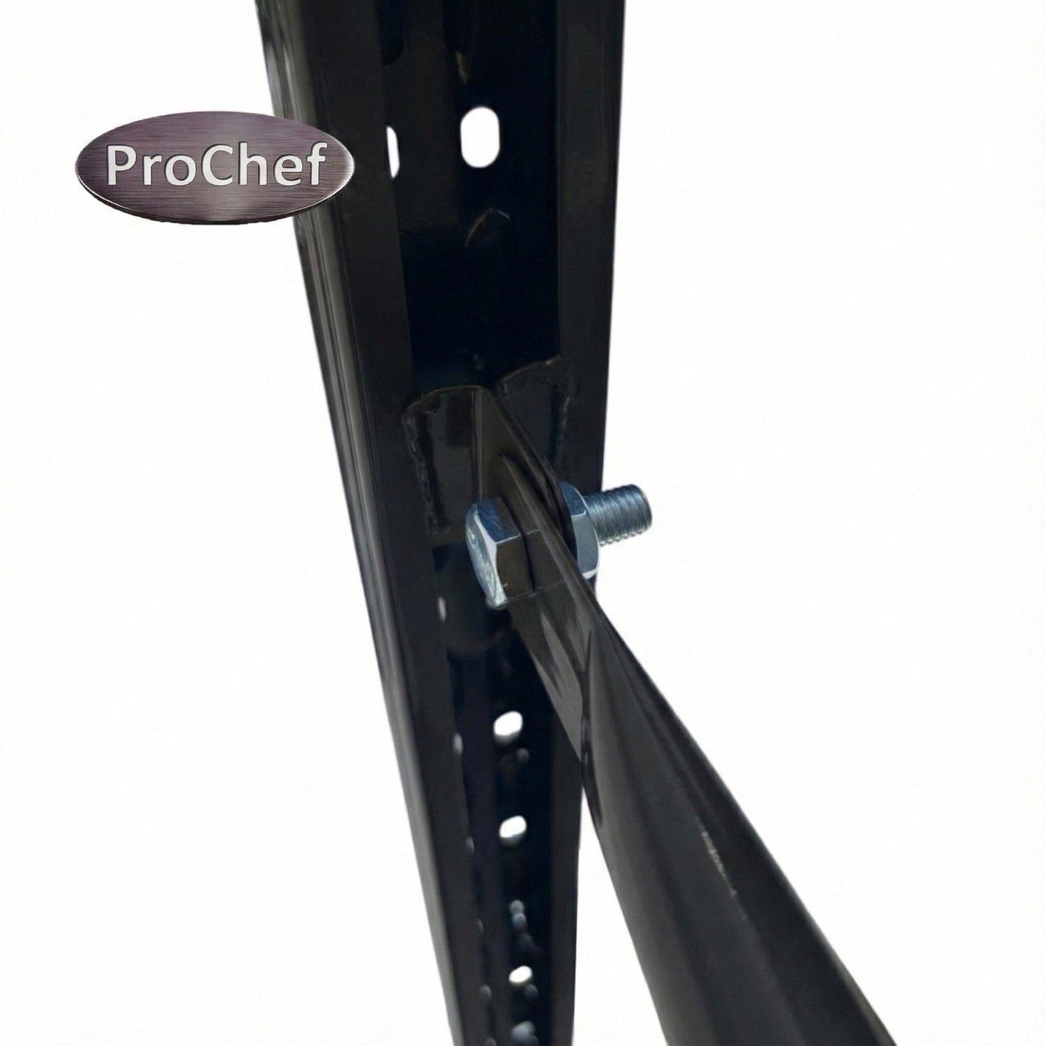 Rack 150x50x200 cm. 400 kg. Negro-7