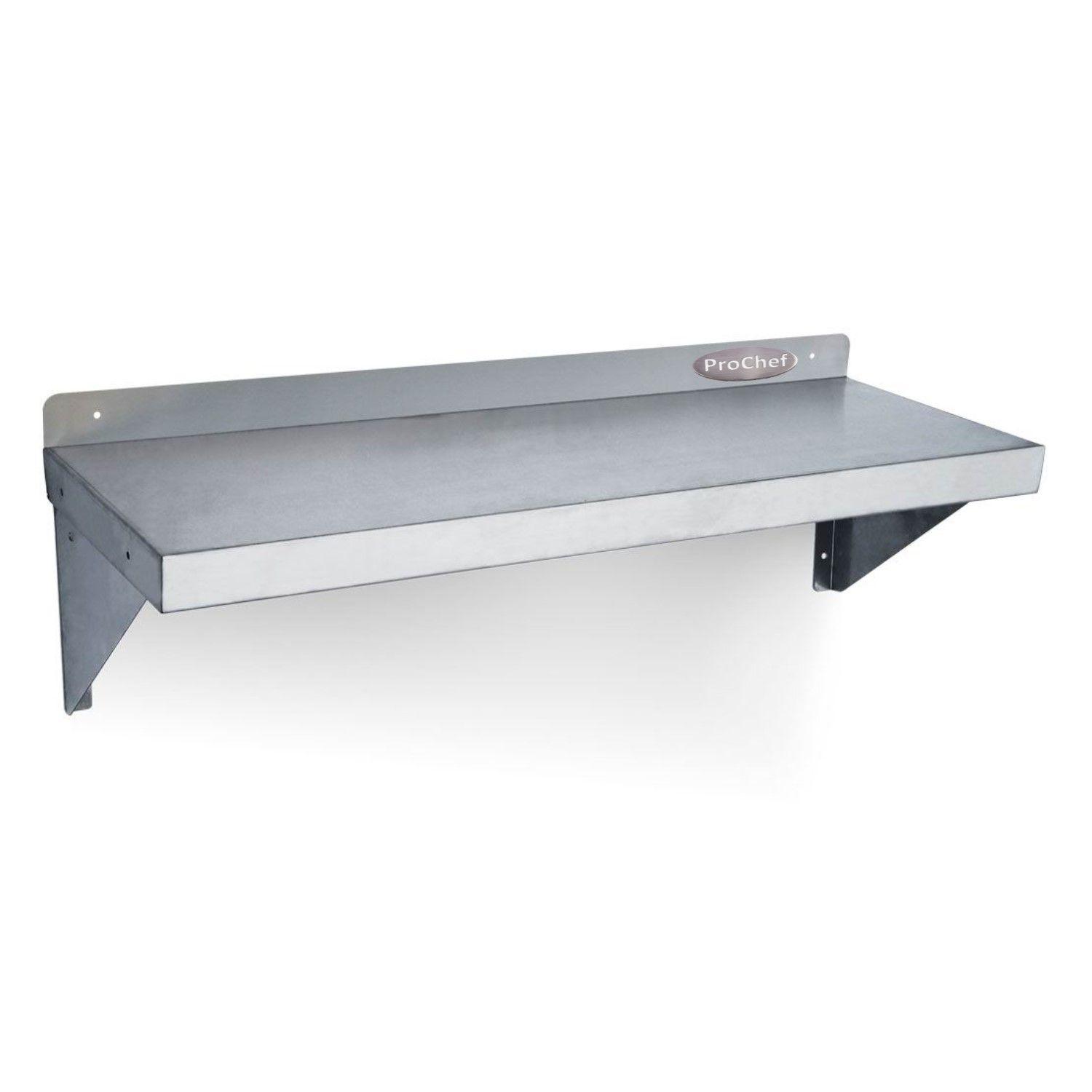 Repisa Mural Lisa 60x30 cm Acero Inoxidable WS-600-0