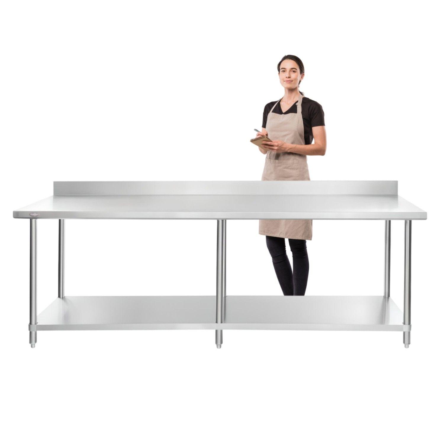 Mesón Muro ECO Acero Inoxidable 100x60x85 cm.-0