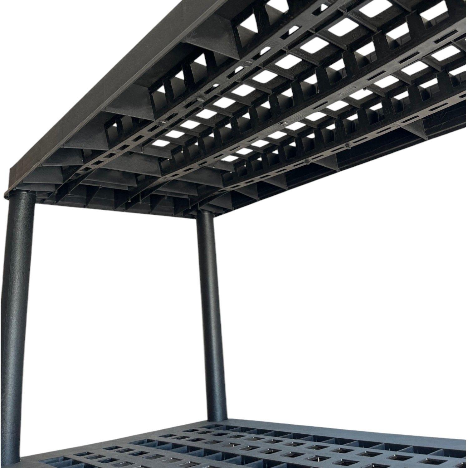 Estante Plástico 91x45x183 cm. 5 Bandejas removibles-4