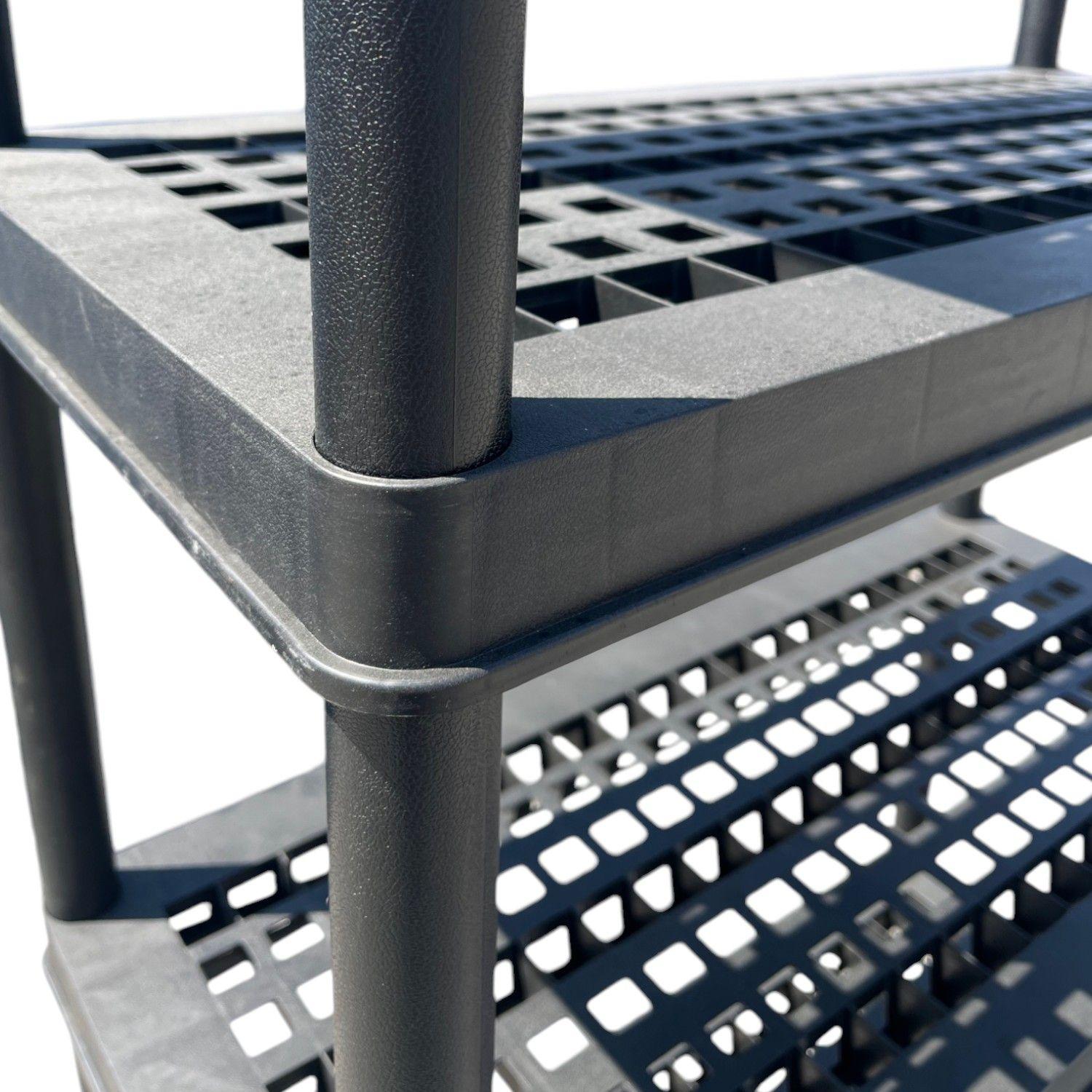 Estante Plástico 91x45x183 cm. 5 Bandejas removibles-5