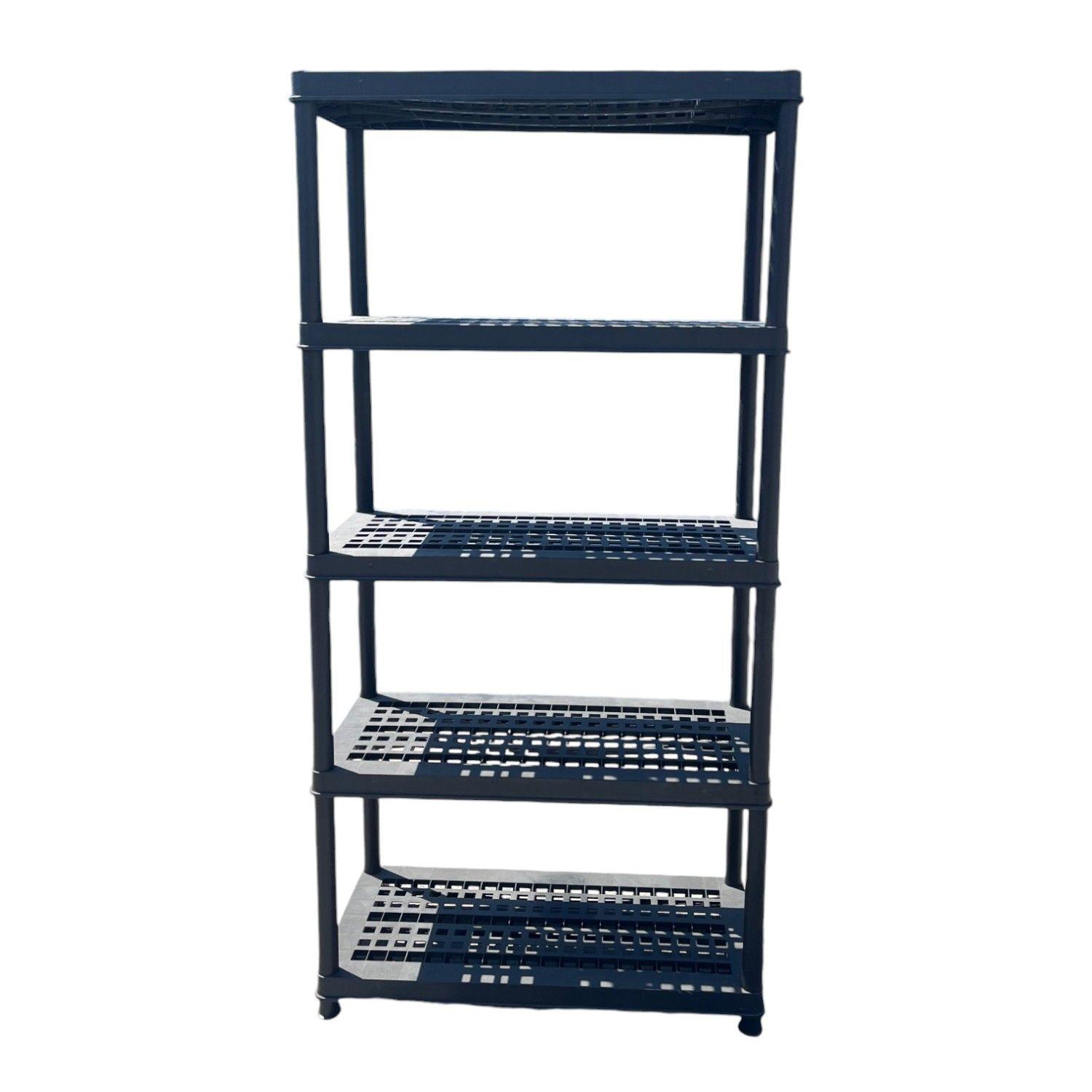 Estante Plástico 91x45x183 cm. 5 Bandejas removibles-2