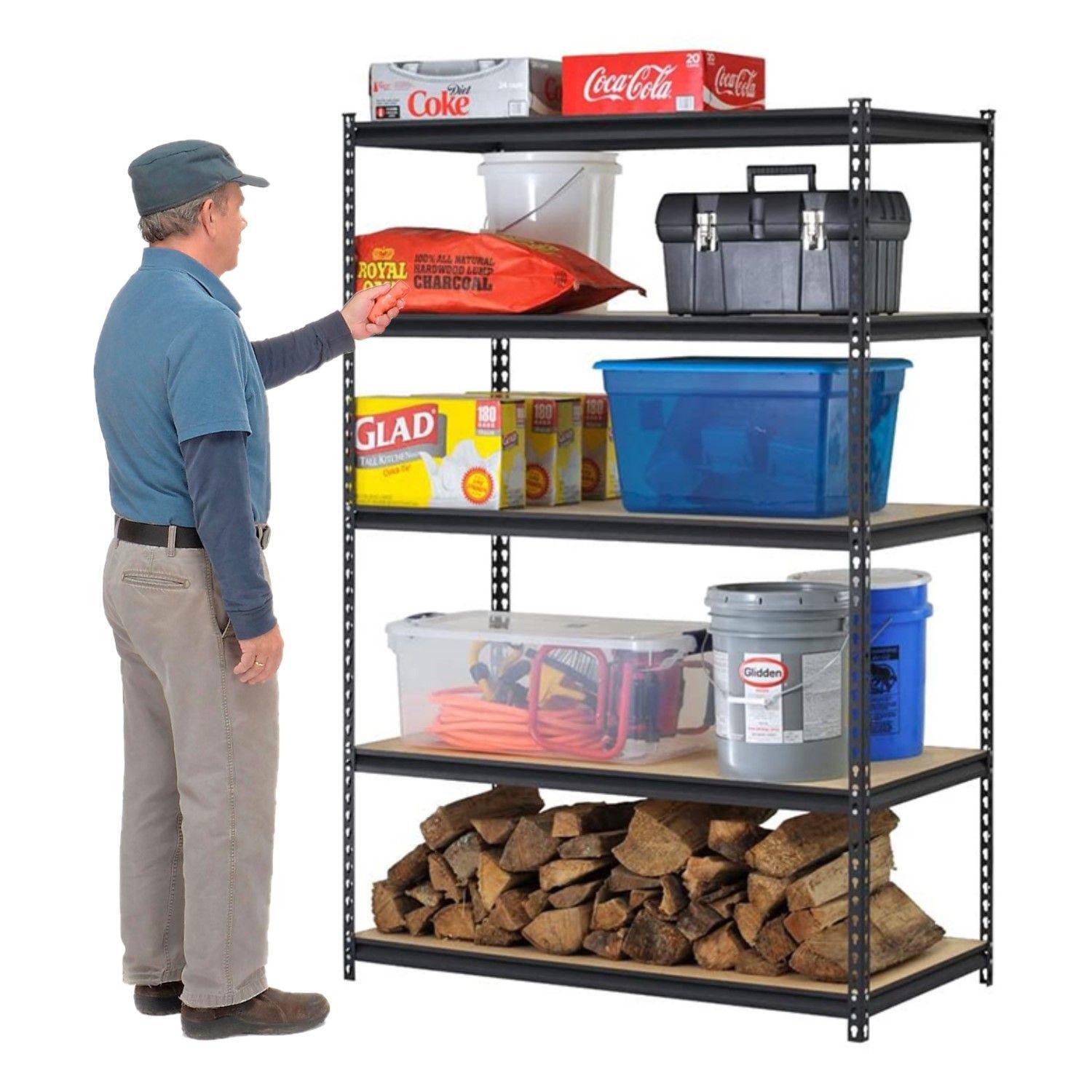 Estante Acero Pintado 120x60x183 cm 5 Band. 905 Kg-0