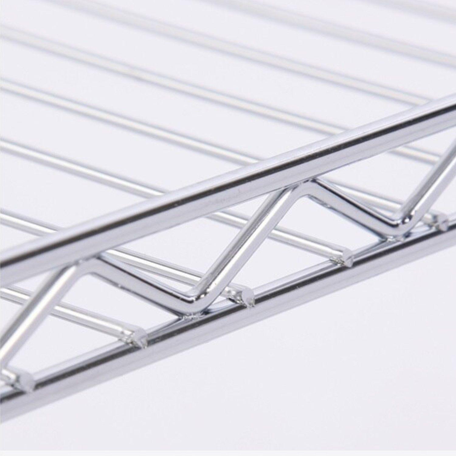 Estante Cromado 4 Bandejas 60x45x180 cm. Capacidad 800 kg.-6