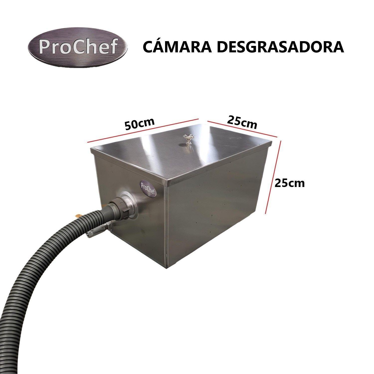 Cámara Desgrasadora 31 Lt. 50x25x25 cm. Acero Inoxidable-4