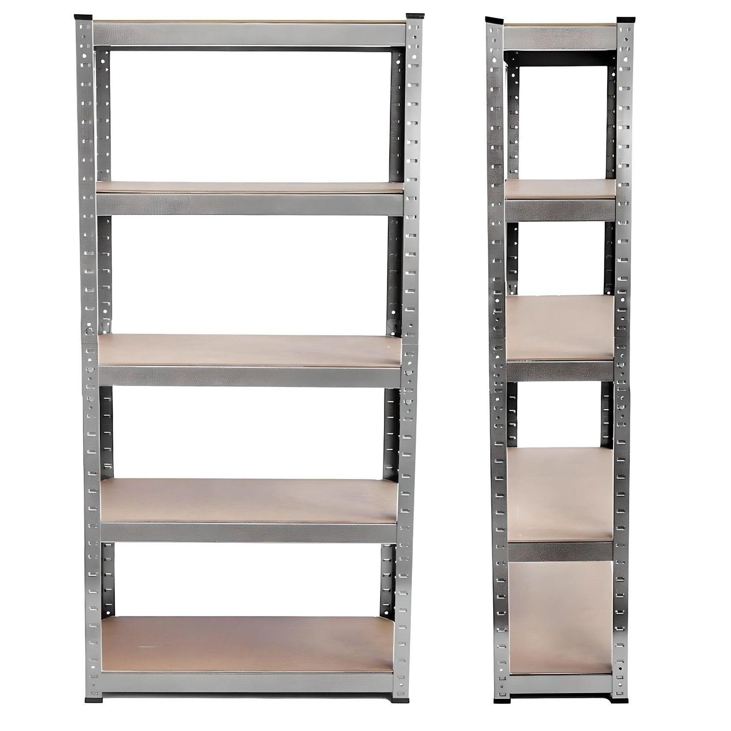Estante 70x30x150 cm. Acero Galvanizado Cap 750 Kg-2