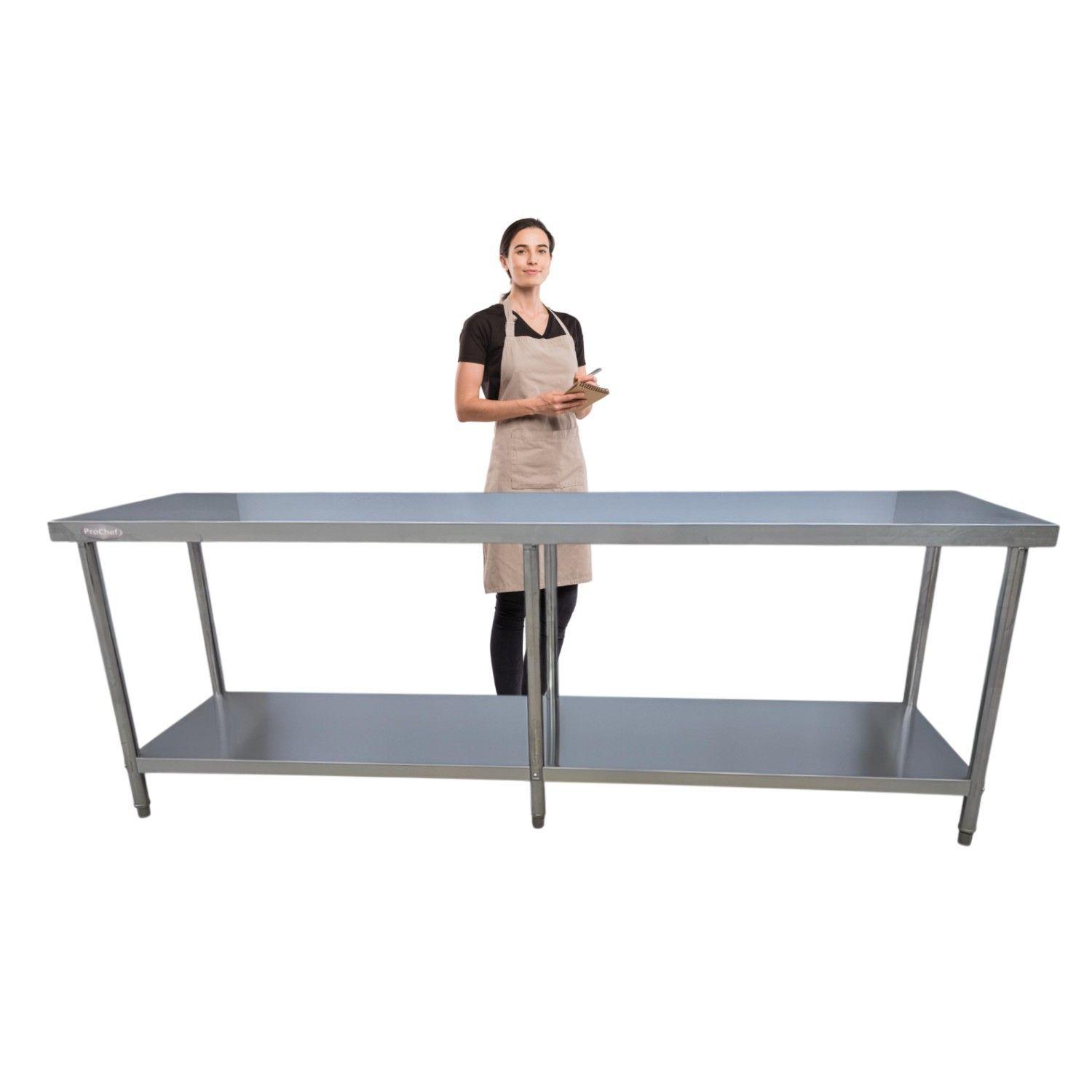 Meson Centro 100% Inoxidable 240x60x85 cm-1