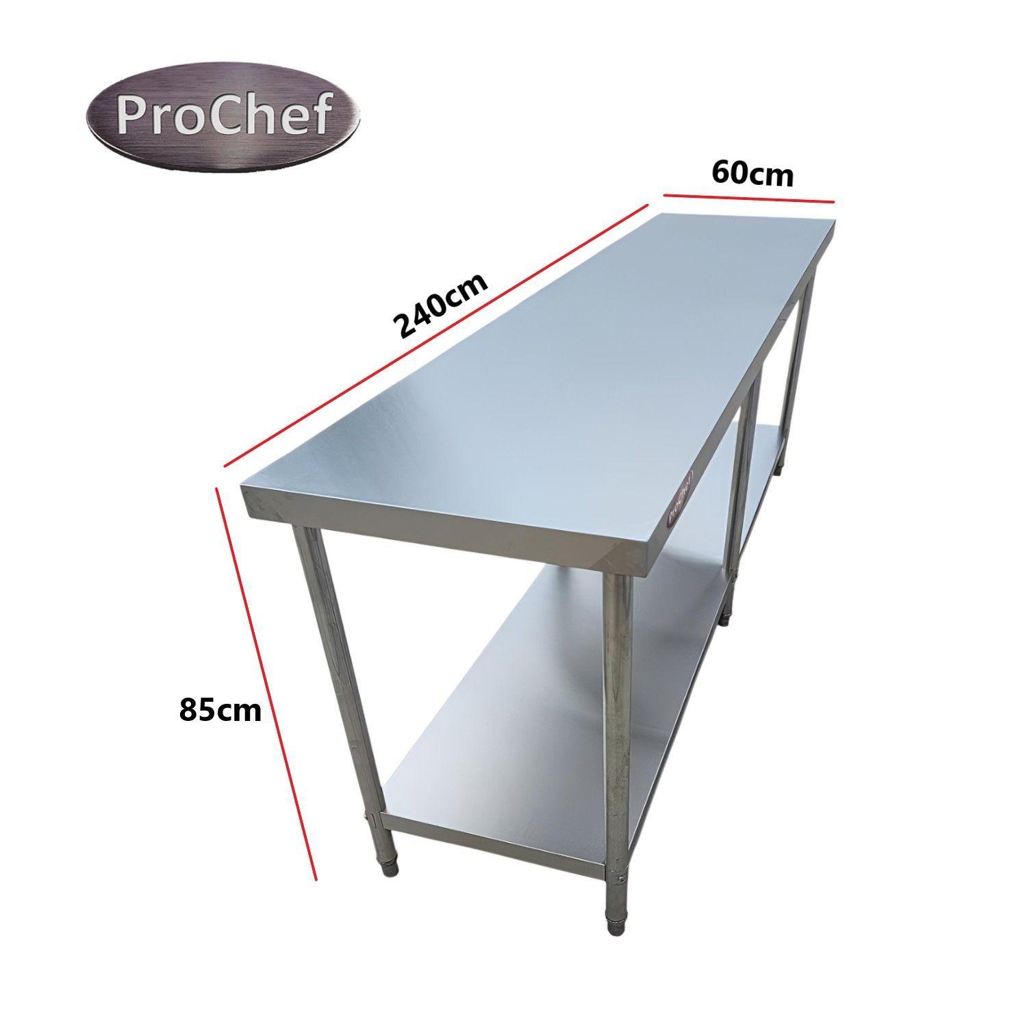 Meson Centro 100% Inoxidable 240x60x85 cm-3