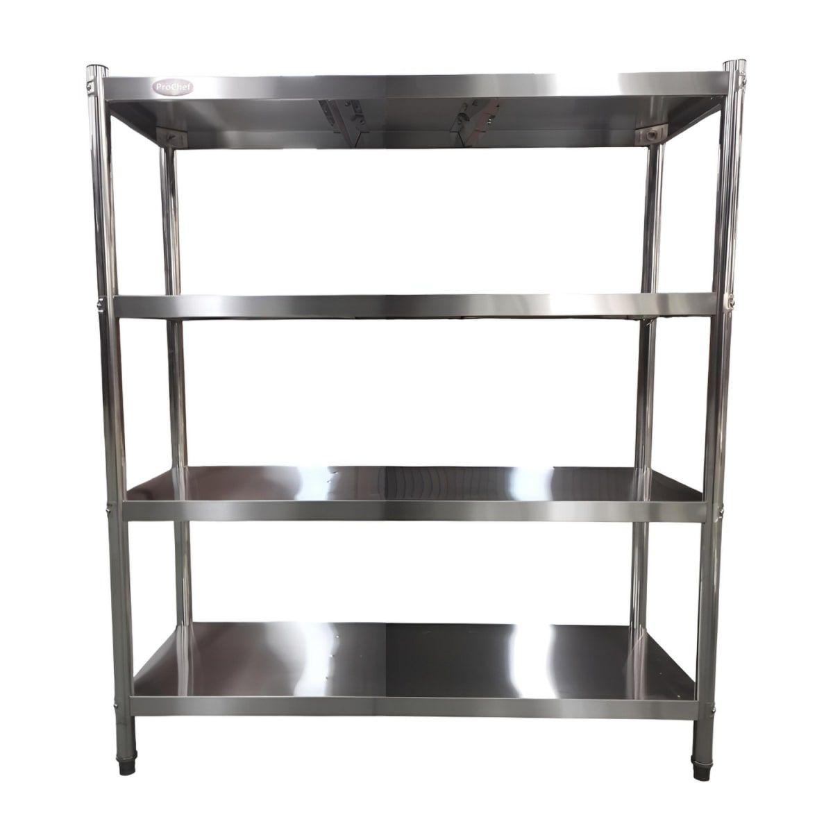 Estante 4 Bandejas lisas. 120x50x155 cm. Acero Inox-0