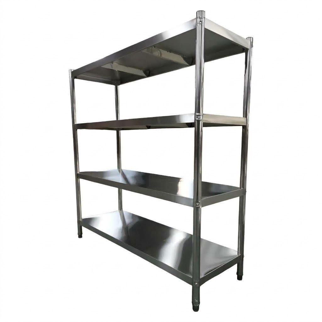 Estante 4 Bandejas lisas. 120x50x180 cm. Acero Inoxidable-1