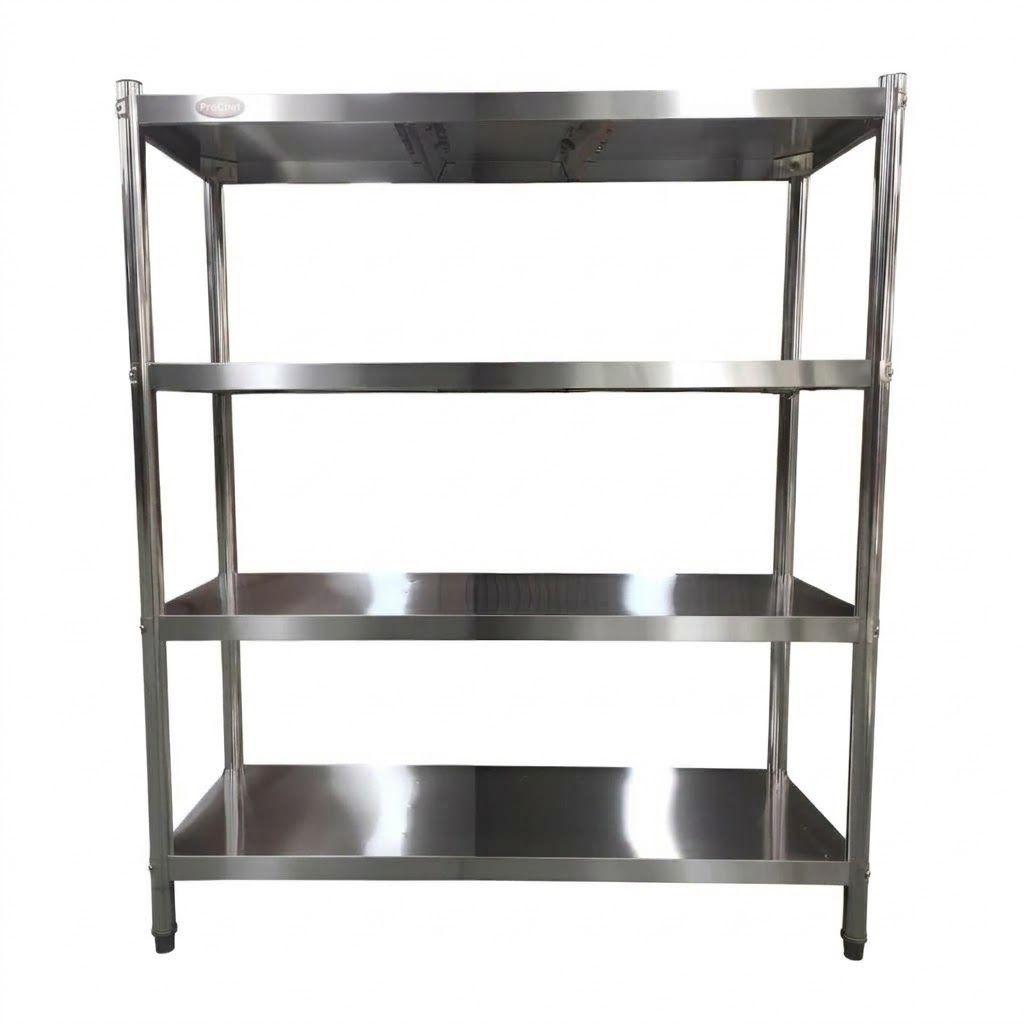 Estante 4 Bandejas lisas. 120x50x180 cm. Acero Inoxidable-2