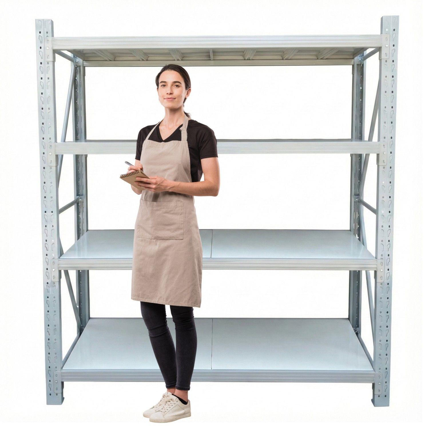 Estante Mini Rack 200x60x200 cm 800 kg Gris Claro-1