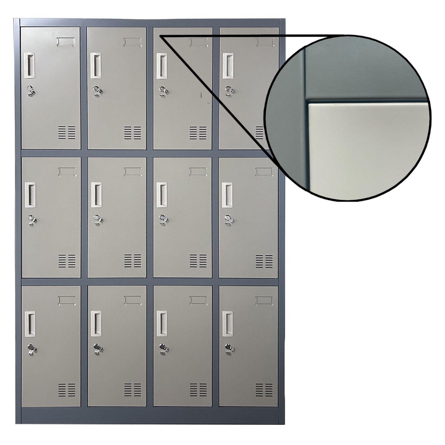 Locker Casillero Metálico 4 cuerpos 12 puertas-4
