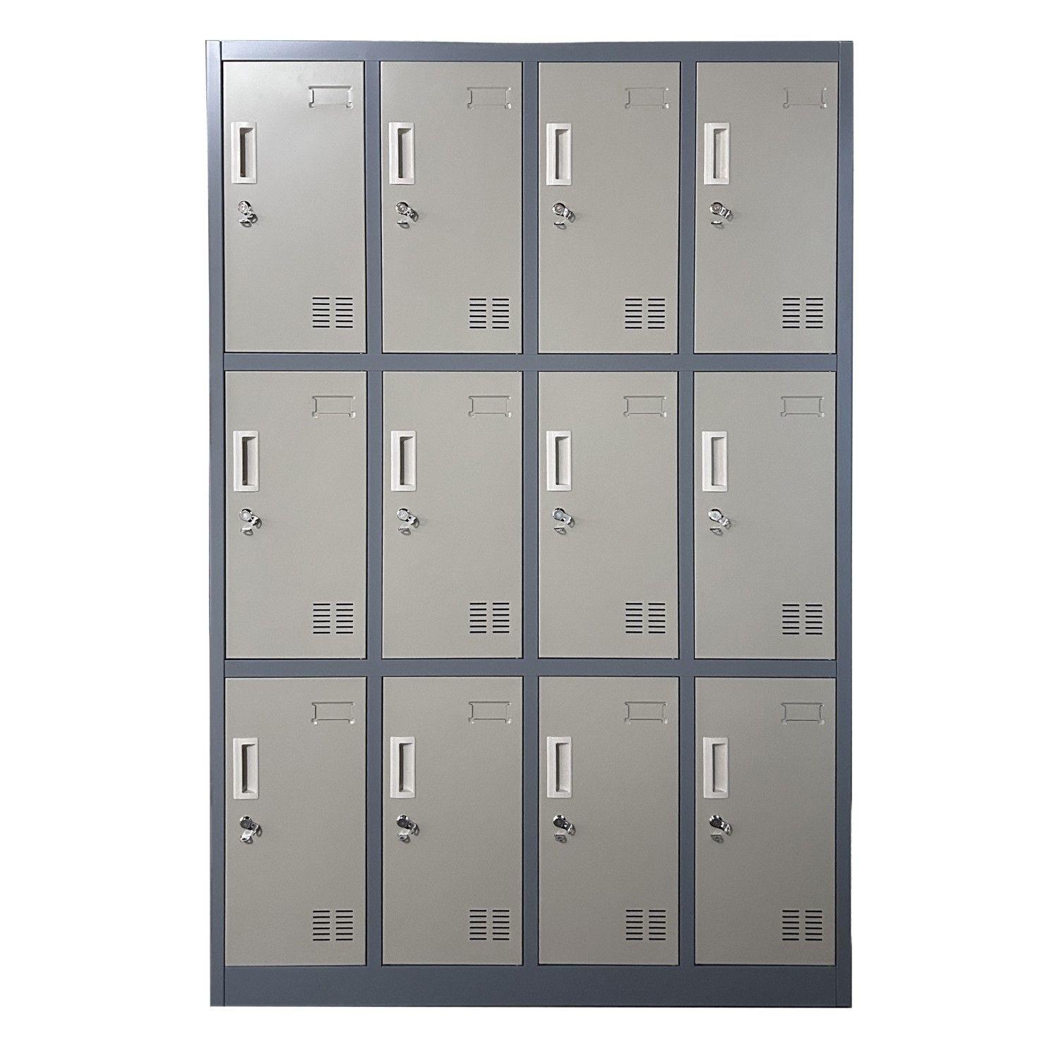 Locker Casillero Metálico 4 cuerpos 12 puertas-7