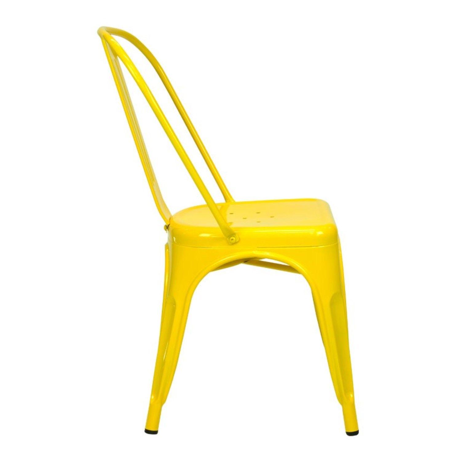 Silla Tolix Amarillo Brillante 1 Unidad-2
