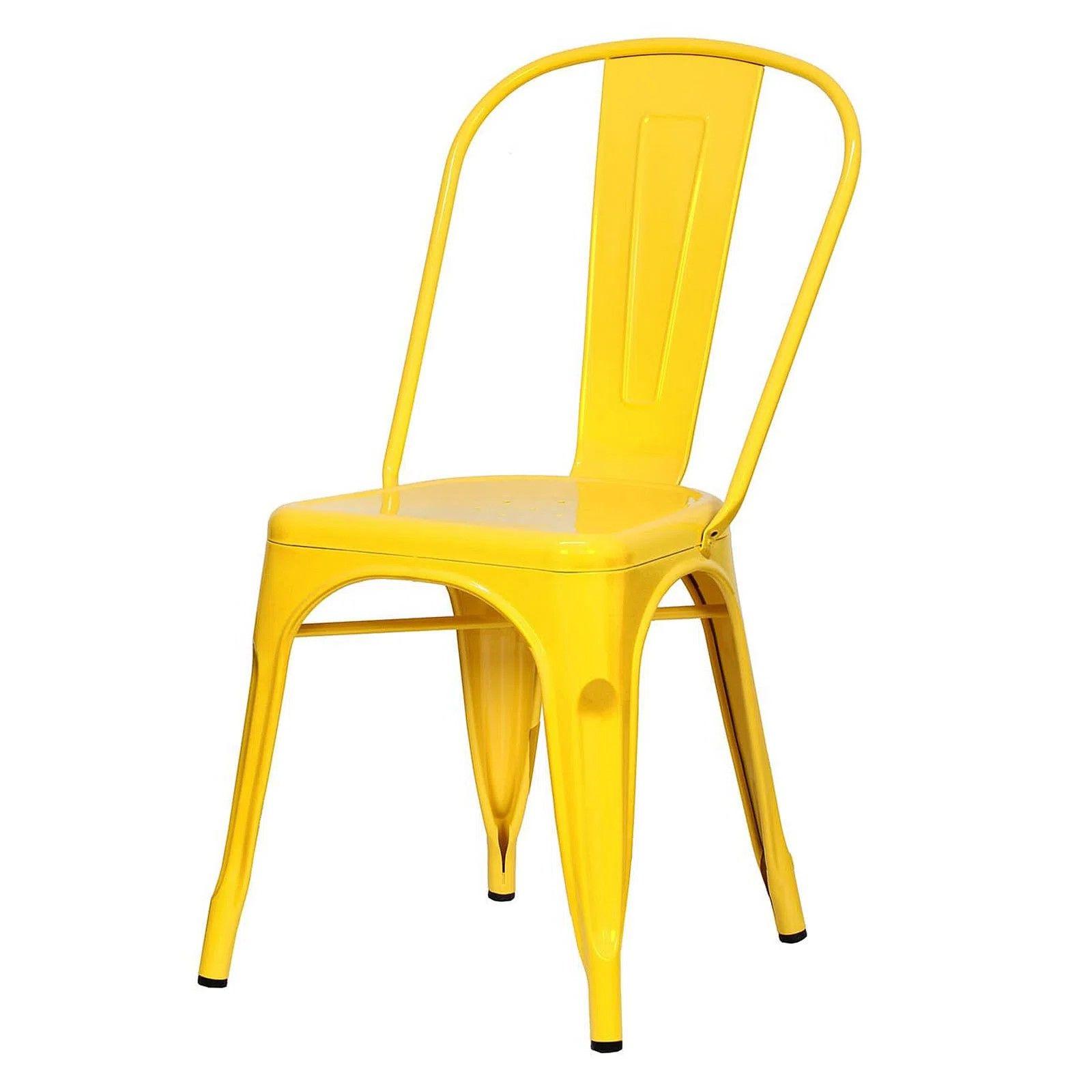 Silla Tolix Amarillo Brillante 1 Unidad-4