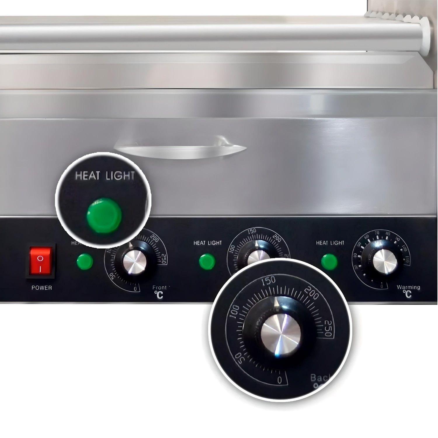 Máquina de Completos Roller Hot Dog 9 Rodillos con cajonera temperada-5