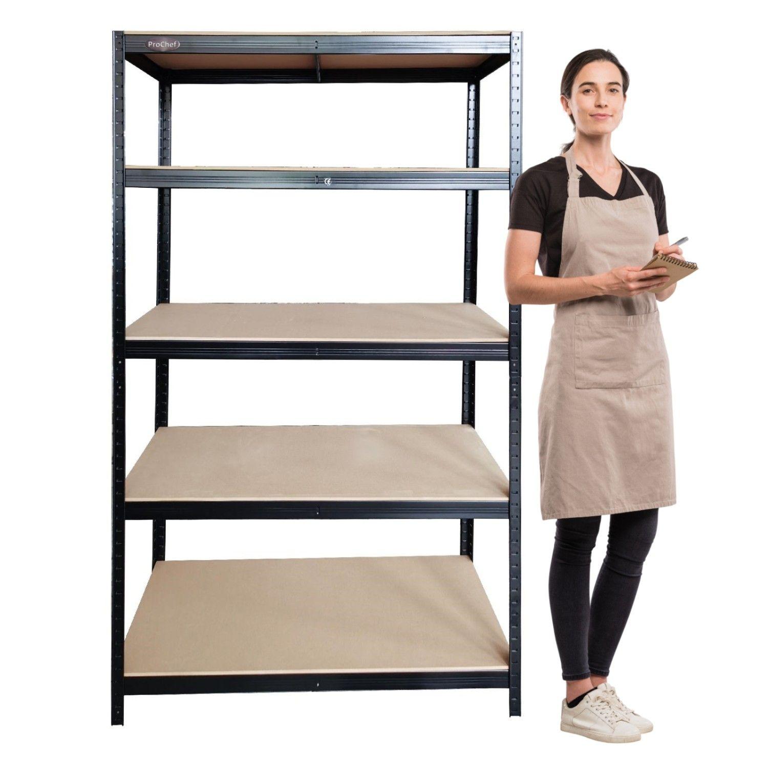 Estante 120x45x180 cm Acero Pintado 5 Band. 1325 Kg-1