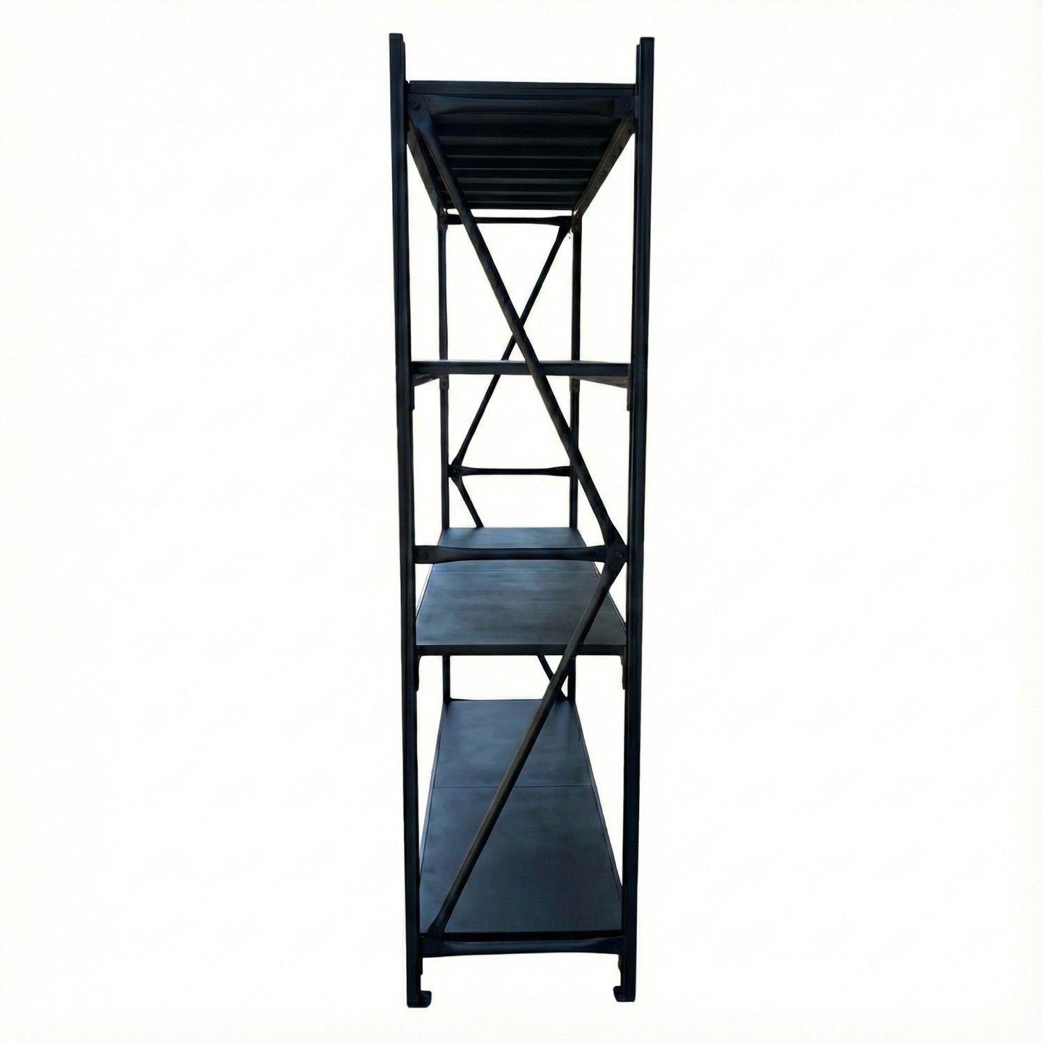 Estante Mini Rack 120x50x200 cm 400 kg Negro-3
