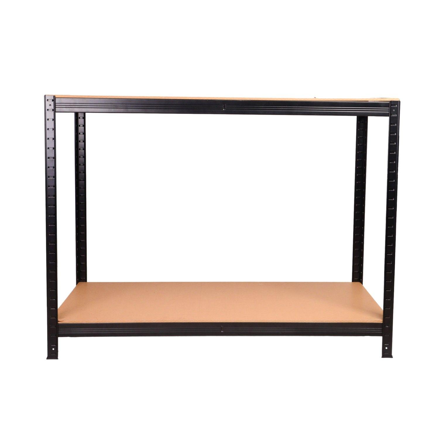 Mesón de Trabajo Acero y MDF 120x60x90 cm.-2