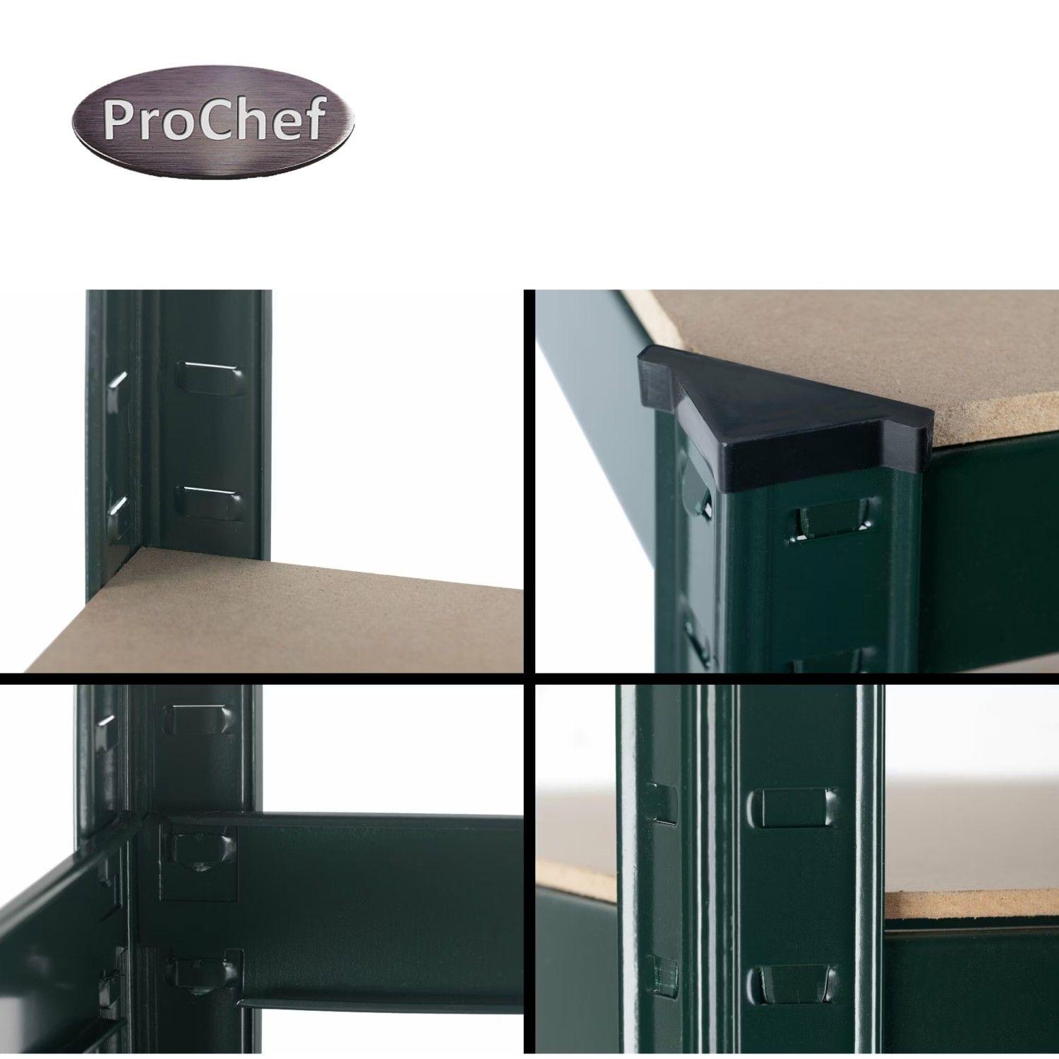 Estante 120x45x180 cm Acero Pintado 5 Band. 1325 Kg-3