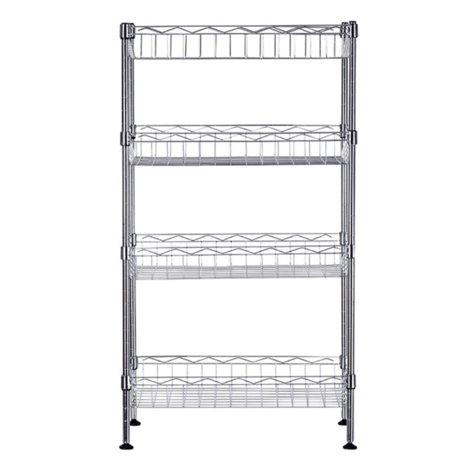 Estante 45x25x80 cm. Acero Cromado. Capacidad 120 kg-3