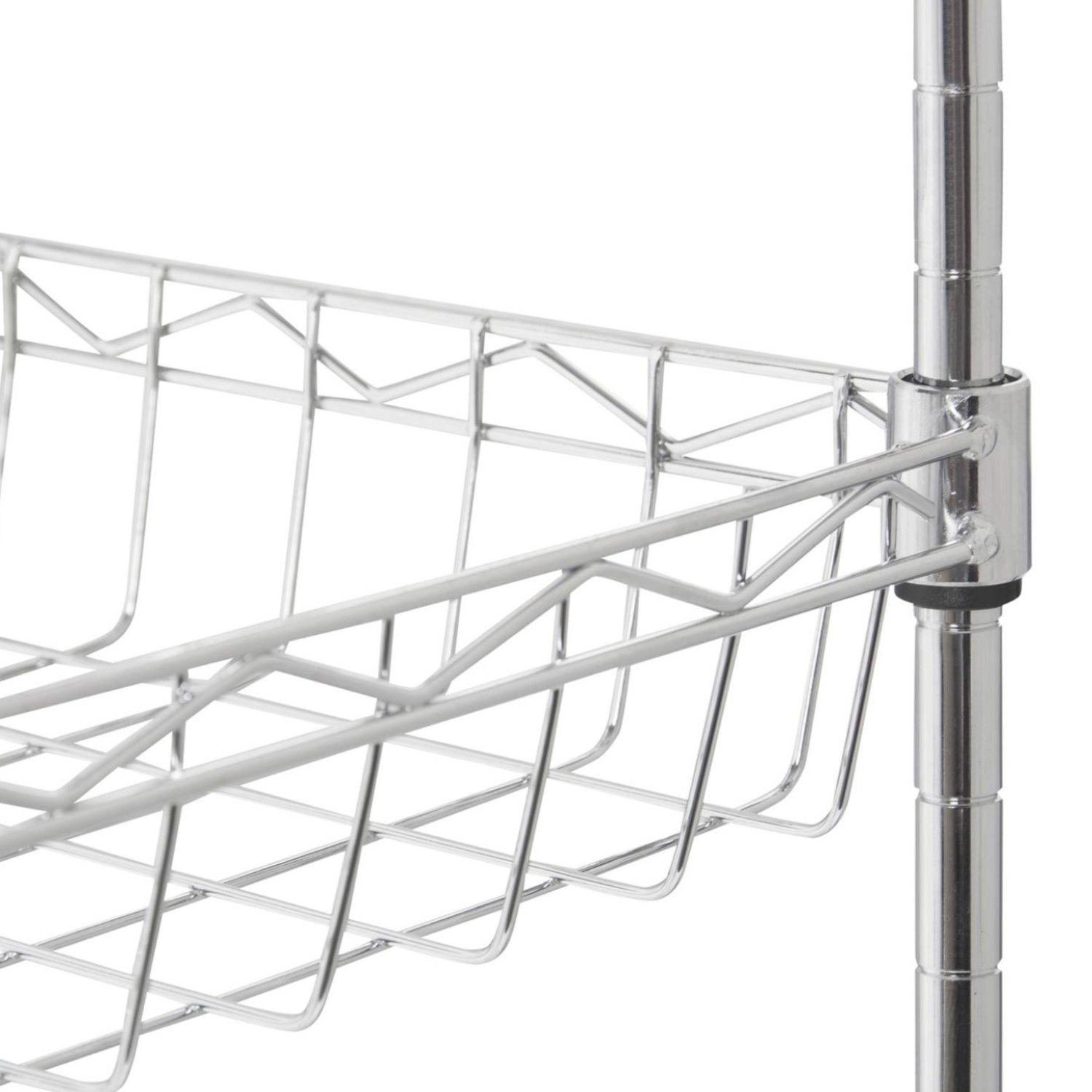 Estante 45x25x80 cm. Acero Cromado. Capacidad 120 kg-6